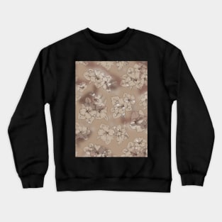 Desert camo flowers pattern Crewneck Sweatshirt